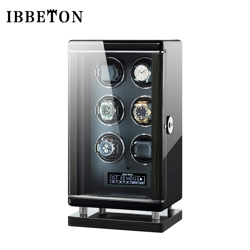 4-Watch Winder – Piano Lacquer, Fingerprint Lock (Prestige)