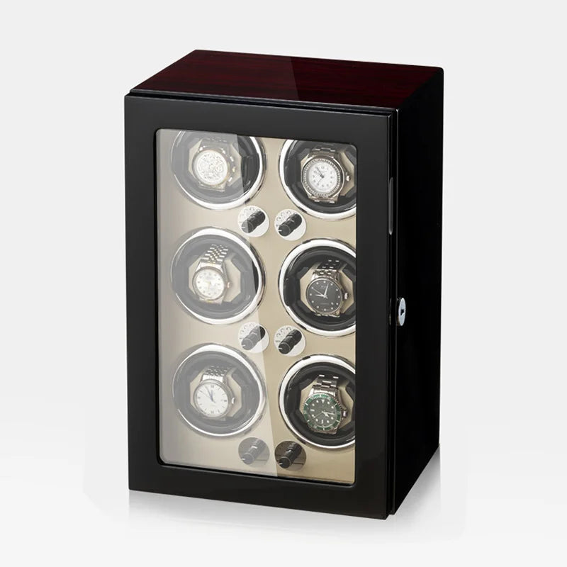 9-Watch Winder – Wood Cabinet, Japanese Motor & LED