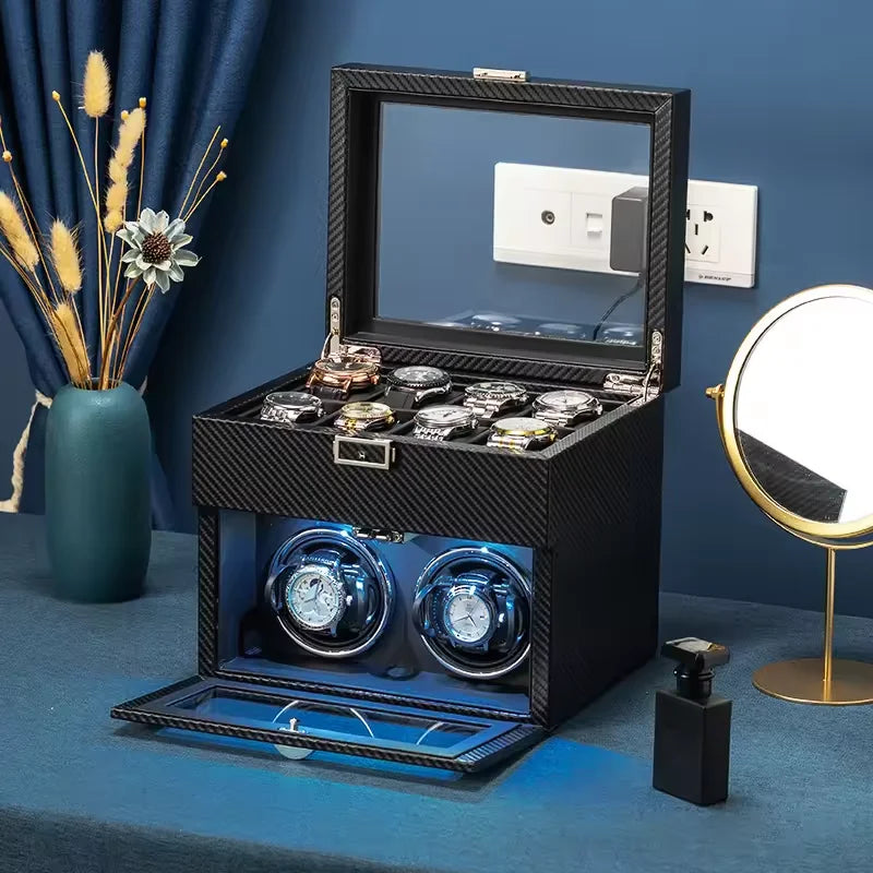 Single Watch Winder – Minimalist Leather, Silent Motor