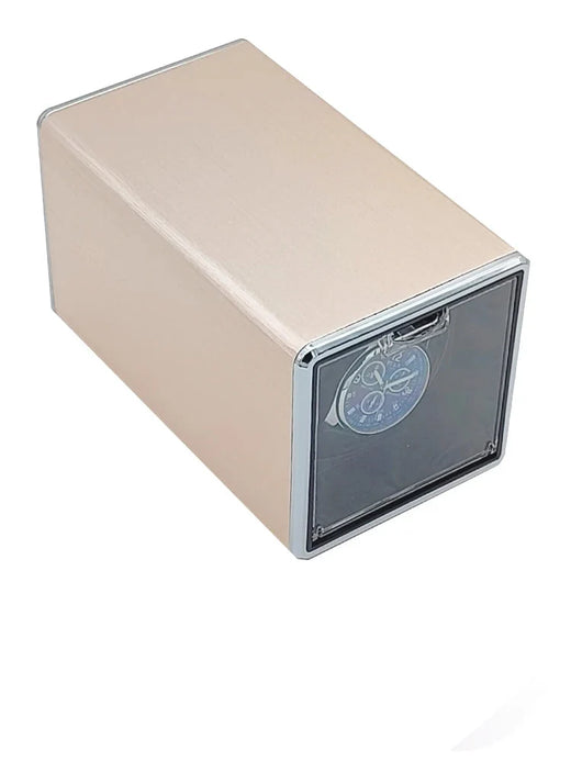 Watch Winder – Champagne Metal, USB or Battery Powered