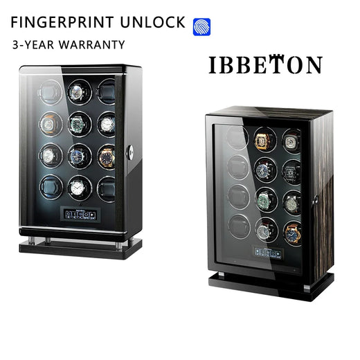 24-Watch Winder Cabinet – Piano Lacquer, Fingerprint Lock