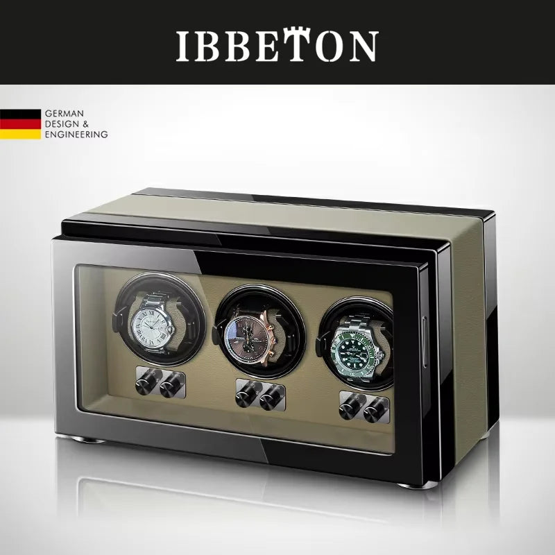 4-Watch Winder – Wood, Touchscreen, 5 Rotation Modes (Classic)