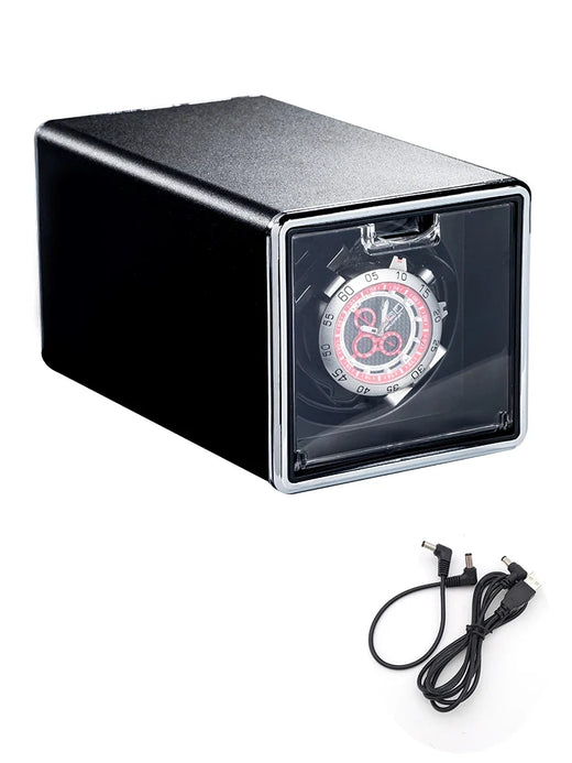 Watch Winder – Champagne Metal, USB or Battery Powered