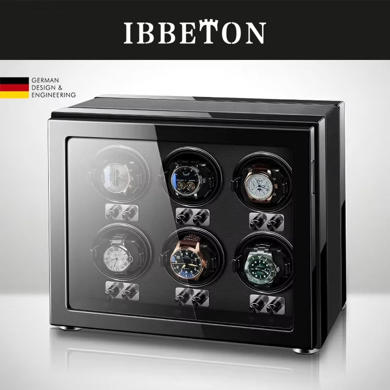 4-Watch Winder – Wood, Touchscreen, 5 Rotation Modes (Prestige)