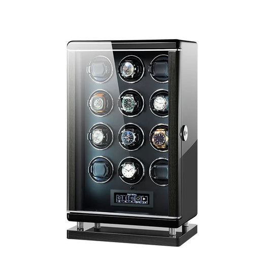 12-Watch Winder – Prestige Piano Lacquer, Fingerprint Lock