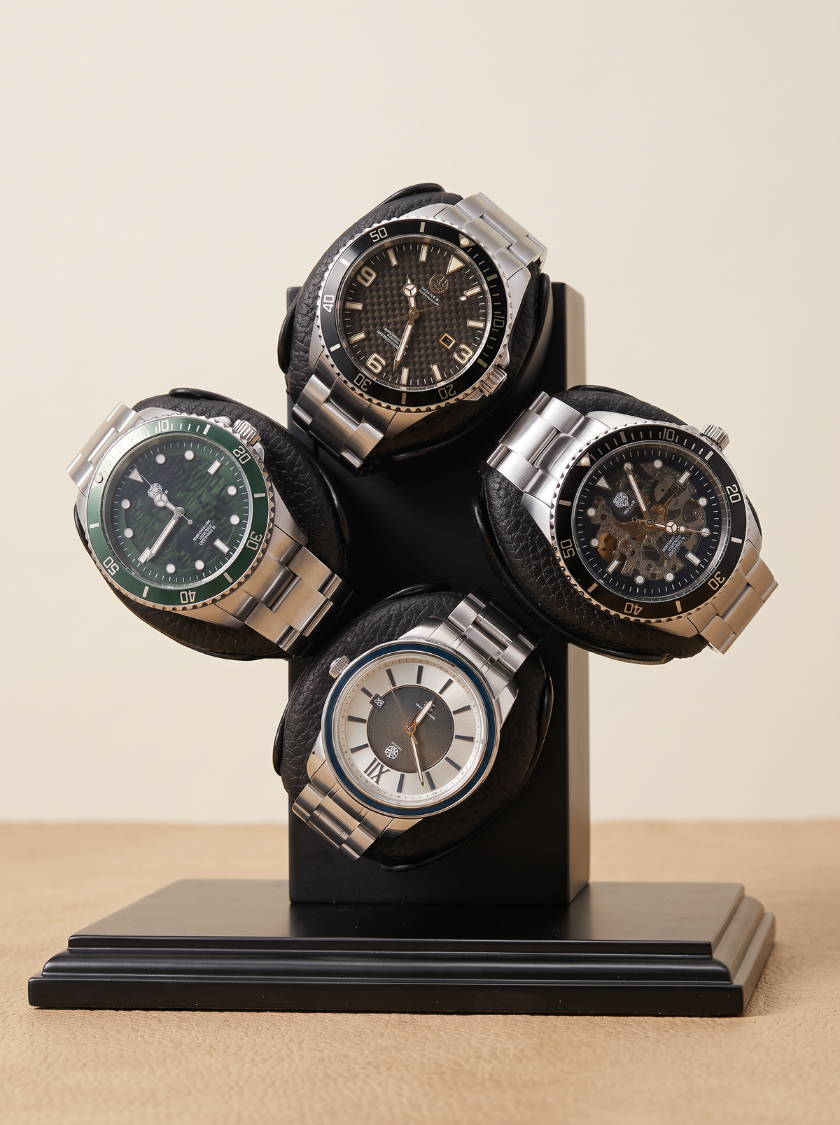 4-Watch Winder – Compact USB-Powered, Silent Motor