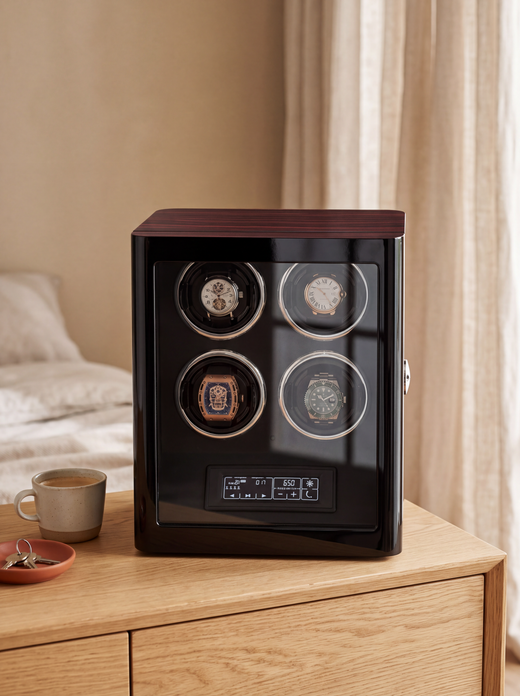 Remontoir 4 Montres Bois Empreinte