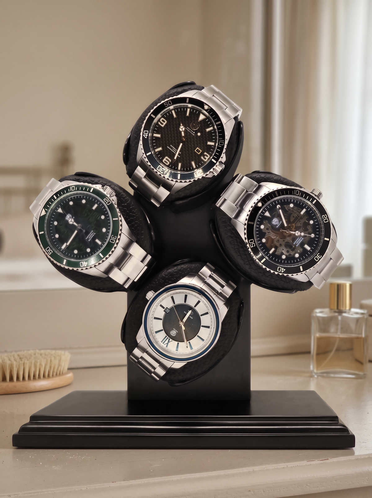 4-Watch Winder – Compact USB-Powered, Silent Motor