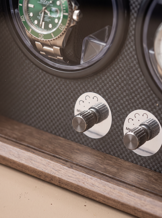 Watch Winder Cabinet – Walnut Wood, Compact Multi-Watch Storage