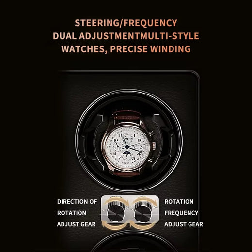 4-Watch Winder – Wood, Touchscreen, 5 Rotation Modes (Prestige)