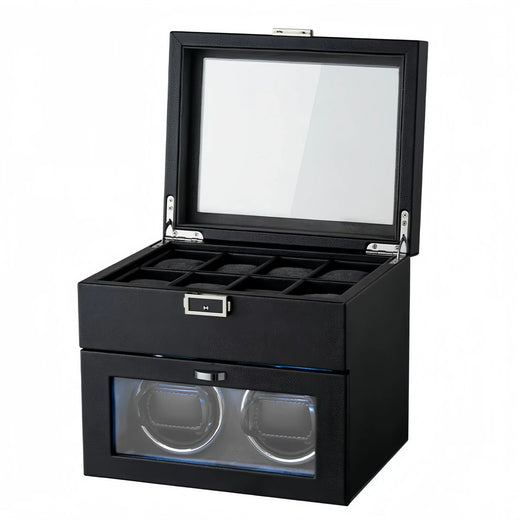 Single Watch Winder – Minimalist Leather, Silent Motor