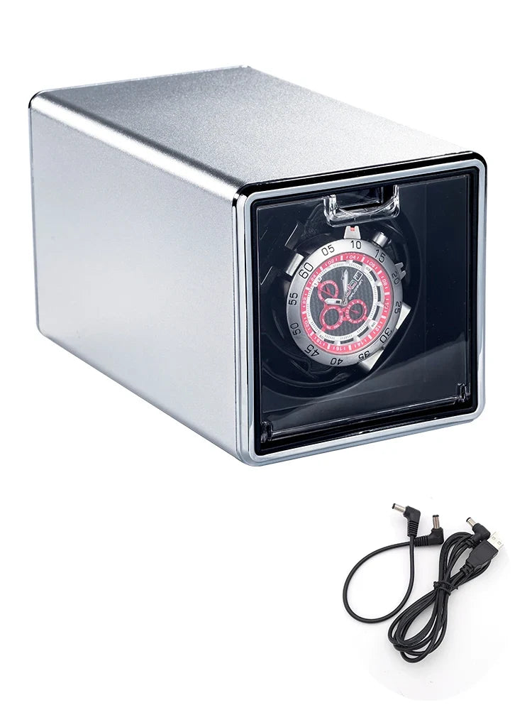 Watch Winder – Gold Metal, USB or Battery Powered