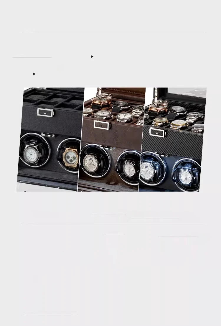 Single Watch Winder – Minimalist Leather, Silent Motor