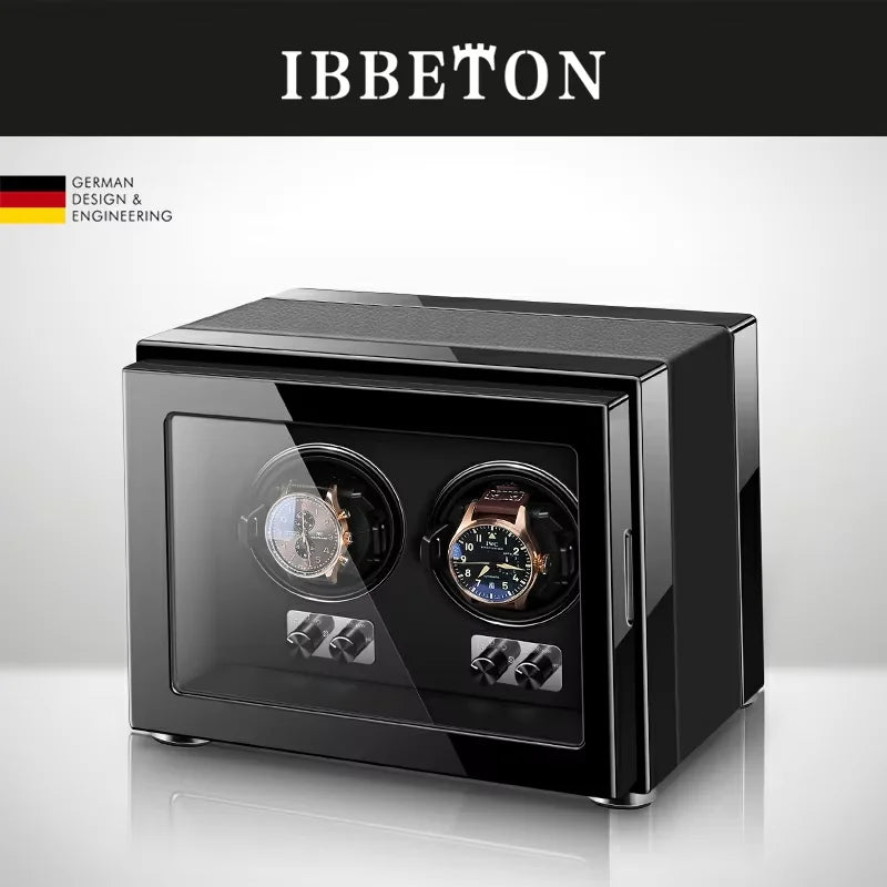4-Watch Winder – Wood, Touchscreen, 5 Rotation Modes (Prestige)