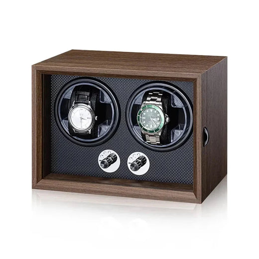 Single Watch Winder – Black Wood Cabinet, Multiple Modes