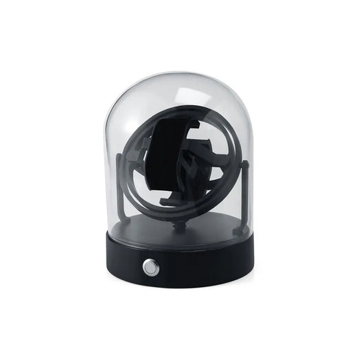 Watch Winder – Compact Metal Display Case, Black, Mabuchi Motor