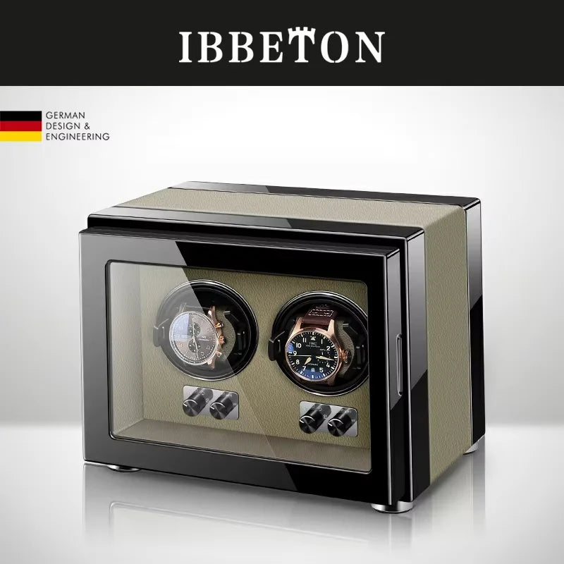 4-Watch Winder – Wood, Touchscreen, 5 Rotation Modes (Classic)