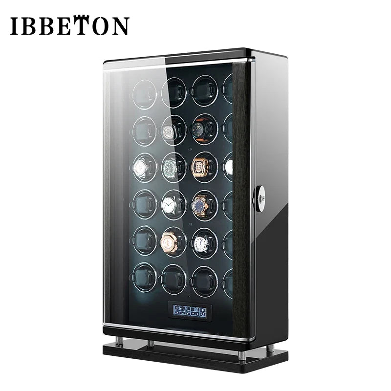 4-Watch Winder – Piano Lacquer, Fingerprint Lock (Prestige)