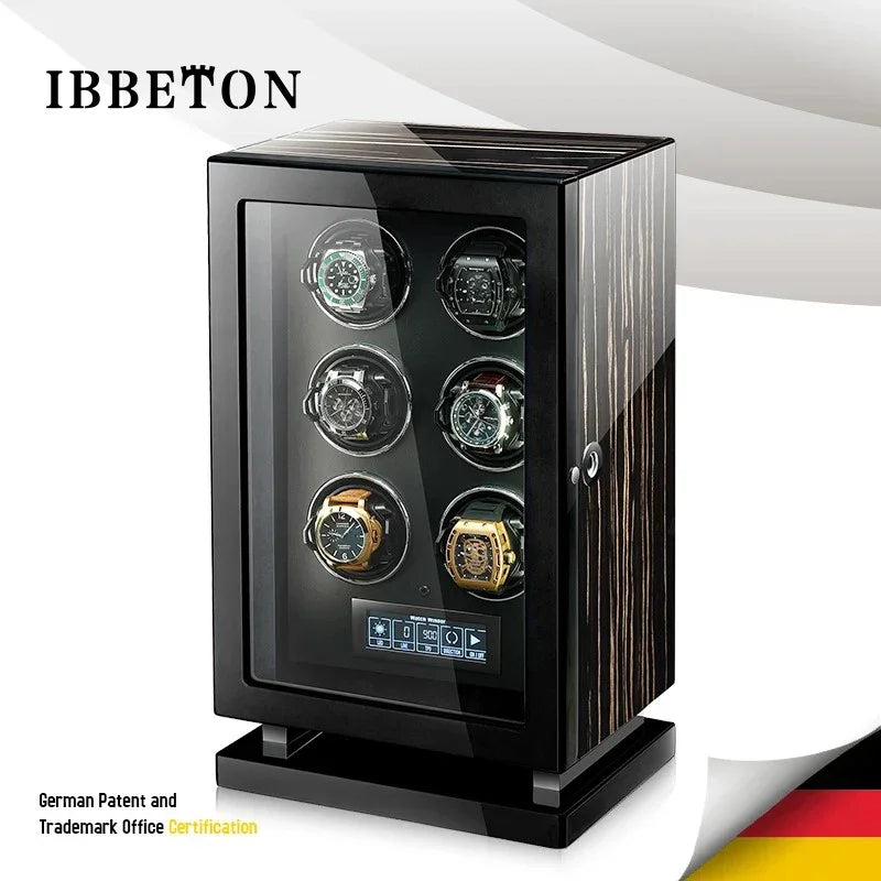 4-Watch Winder – Piano Lacquer, Fingerprint Lock (Prestige)