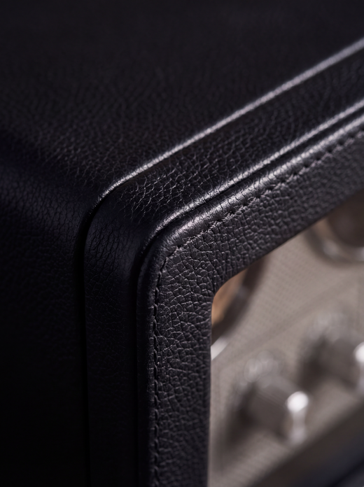 4-Watch Winder – Anti-Magnetic Leather, 5 Modes
