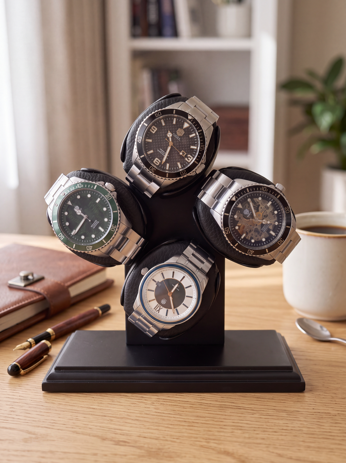 4-Watch Winder – Compact USB-Powered, Silent Motor