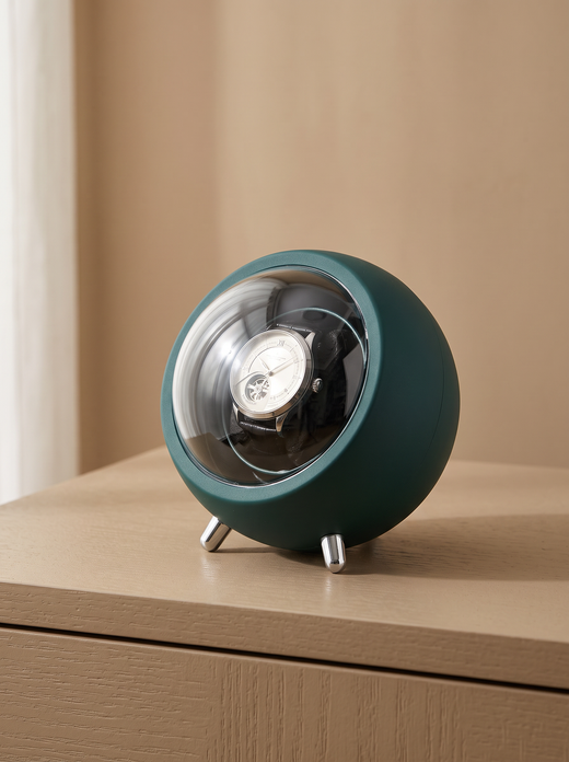 Watch Winder – Compact Green, Near-Silent Mabuchi Motor