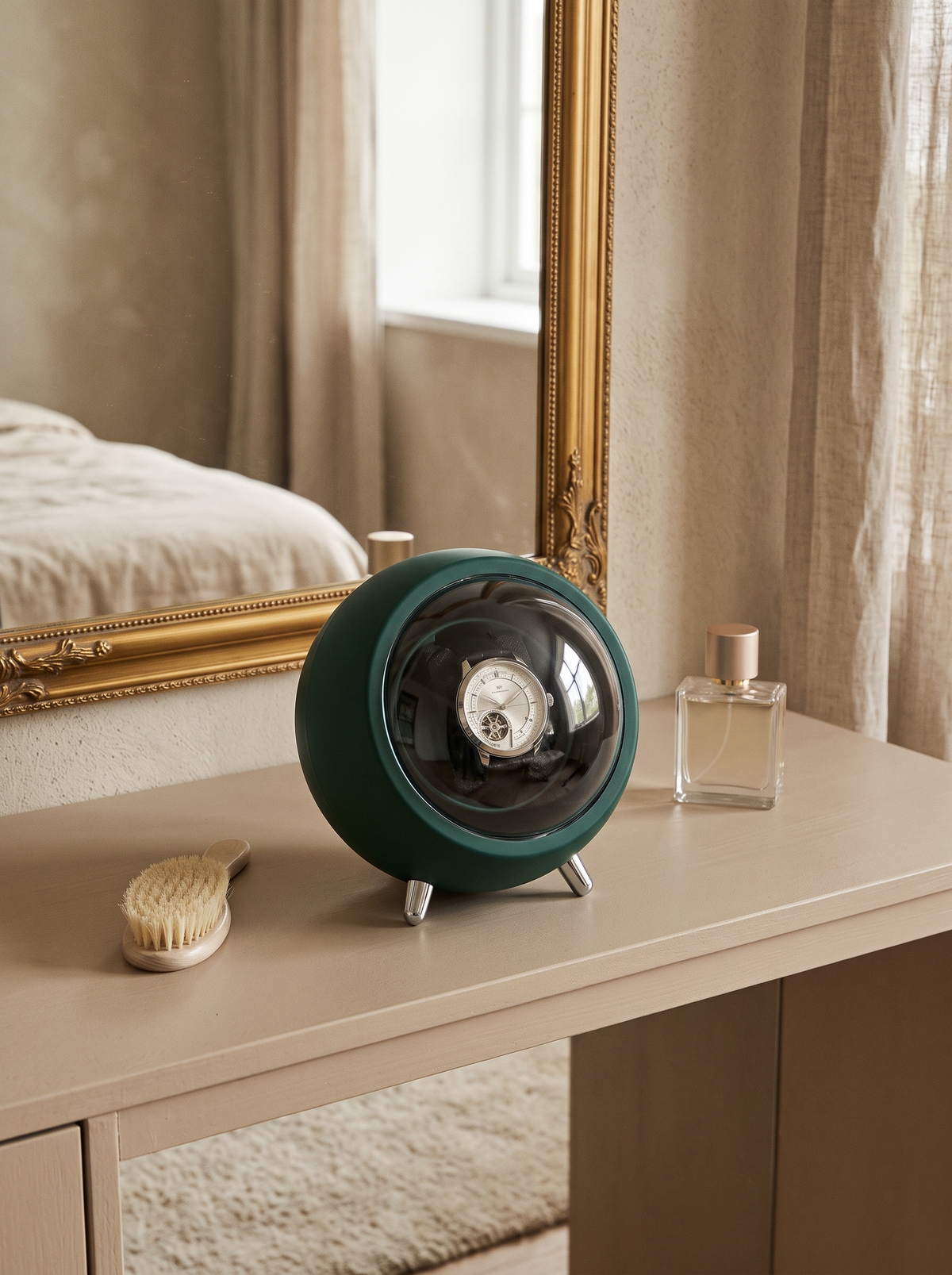 Watch Winder – Compact Green, Near-Silent Mabuchi Motor